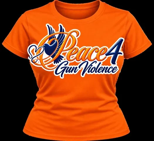 Orange Peace 4 Gun Violence T-shirt