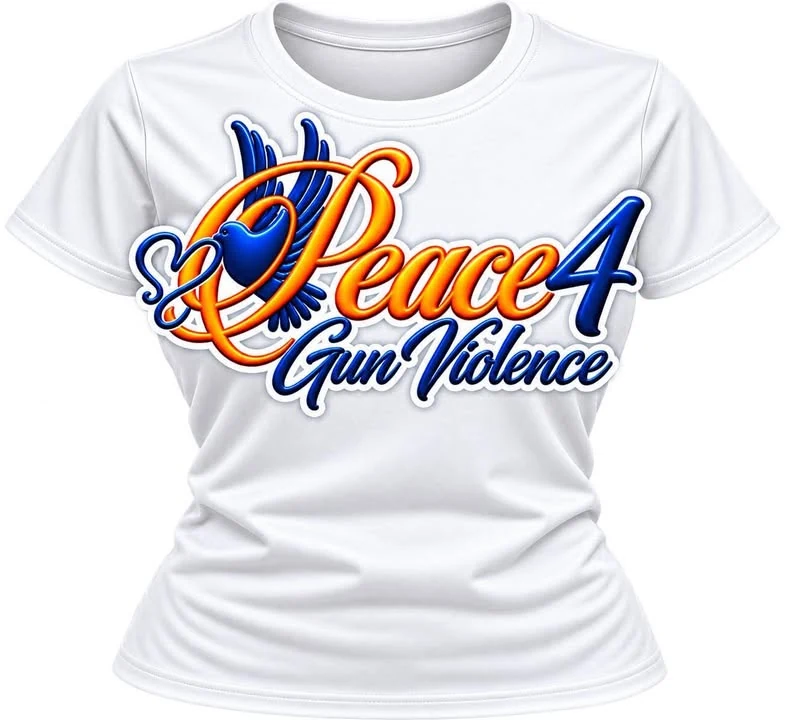 White Peace 4 Gun Violence T-shirt